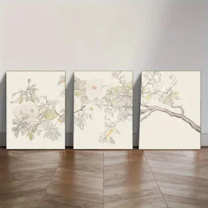 3pcs Elegant Framed Canvas Wall Art