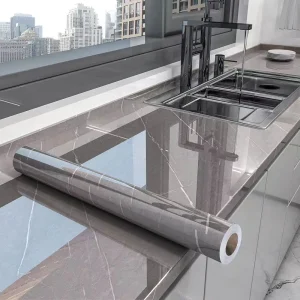 Kitchen Self-adhesive Wall Adhesive Wallpaper Marble Pattern