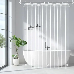 1pc Waterproof Clear Shower Curtain