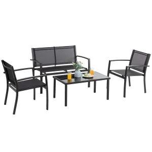 4 Pieces Patio Furniture Sets